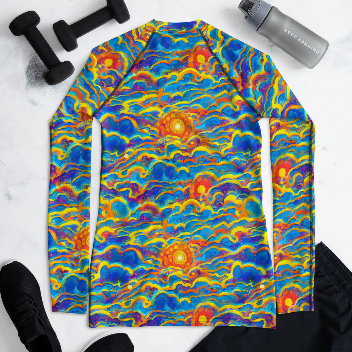 Women's Rash Guard - Chroma Ripple