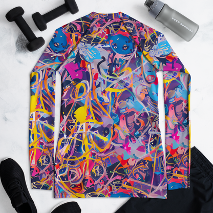 Women's Rash Guard - Vibrant Fusion