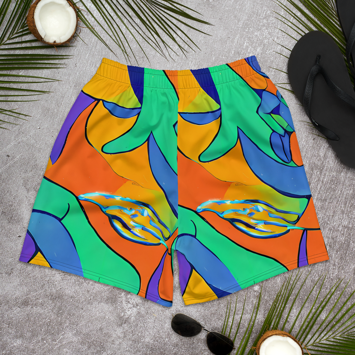 Men's Athletic Shorts - Archipenko Dream
