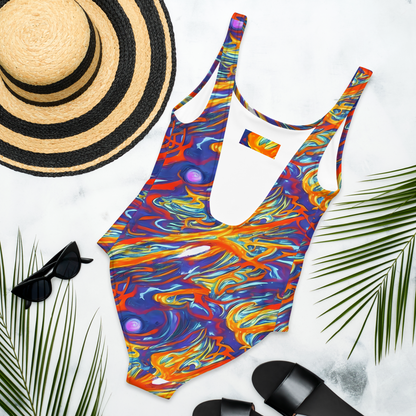 One-Piece Swimsuit - Galactic Ember
