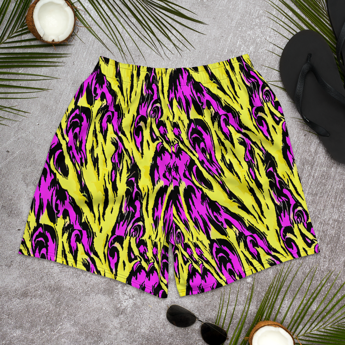 Men's Athletic Shorts - Neon Savanna