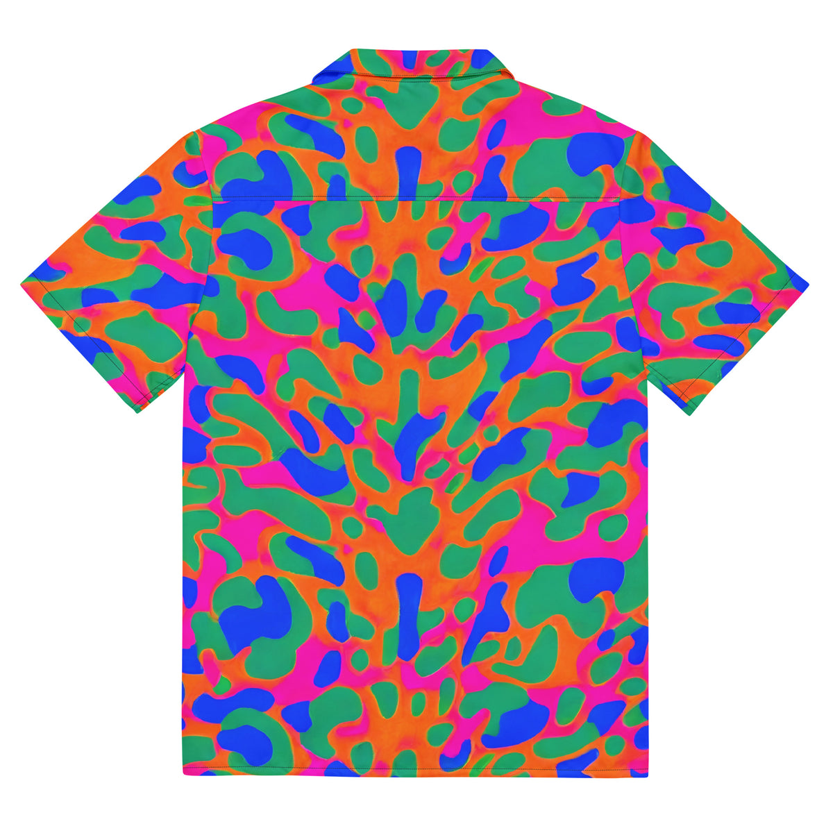 Button Shirt - Fluorescent Camouflage