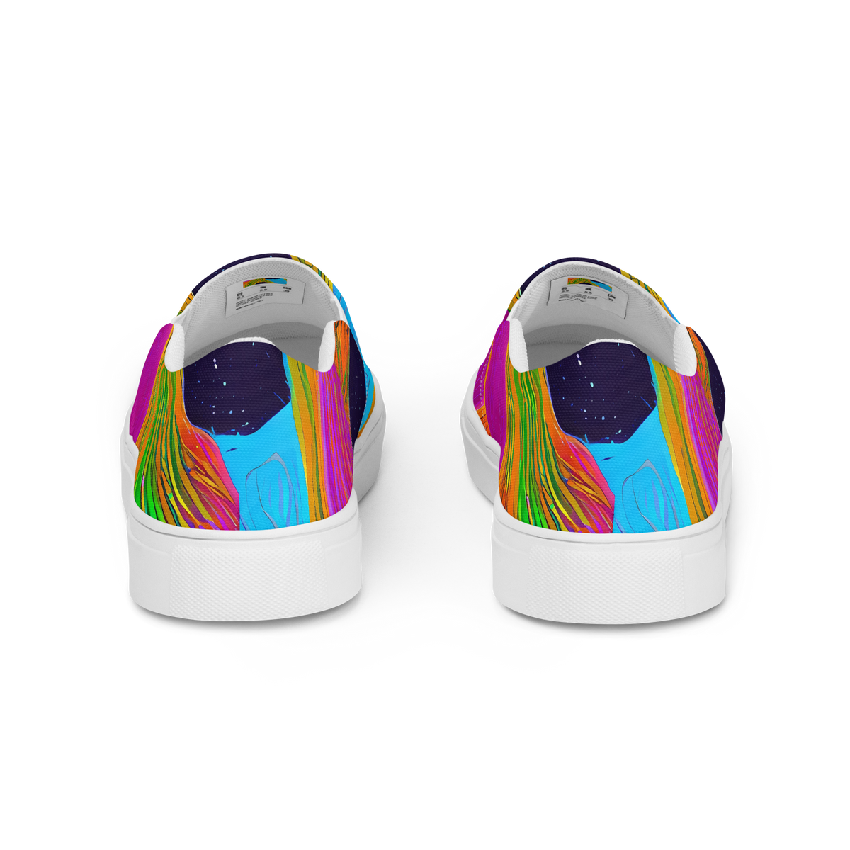 Men's Slip-On Canvas Shoes - Galactic Harmony