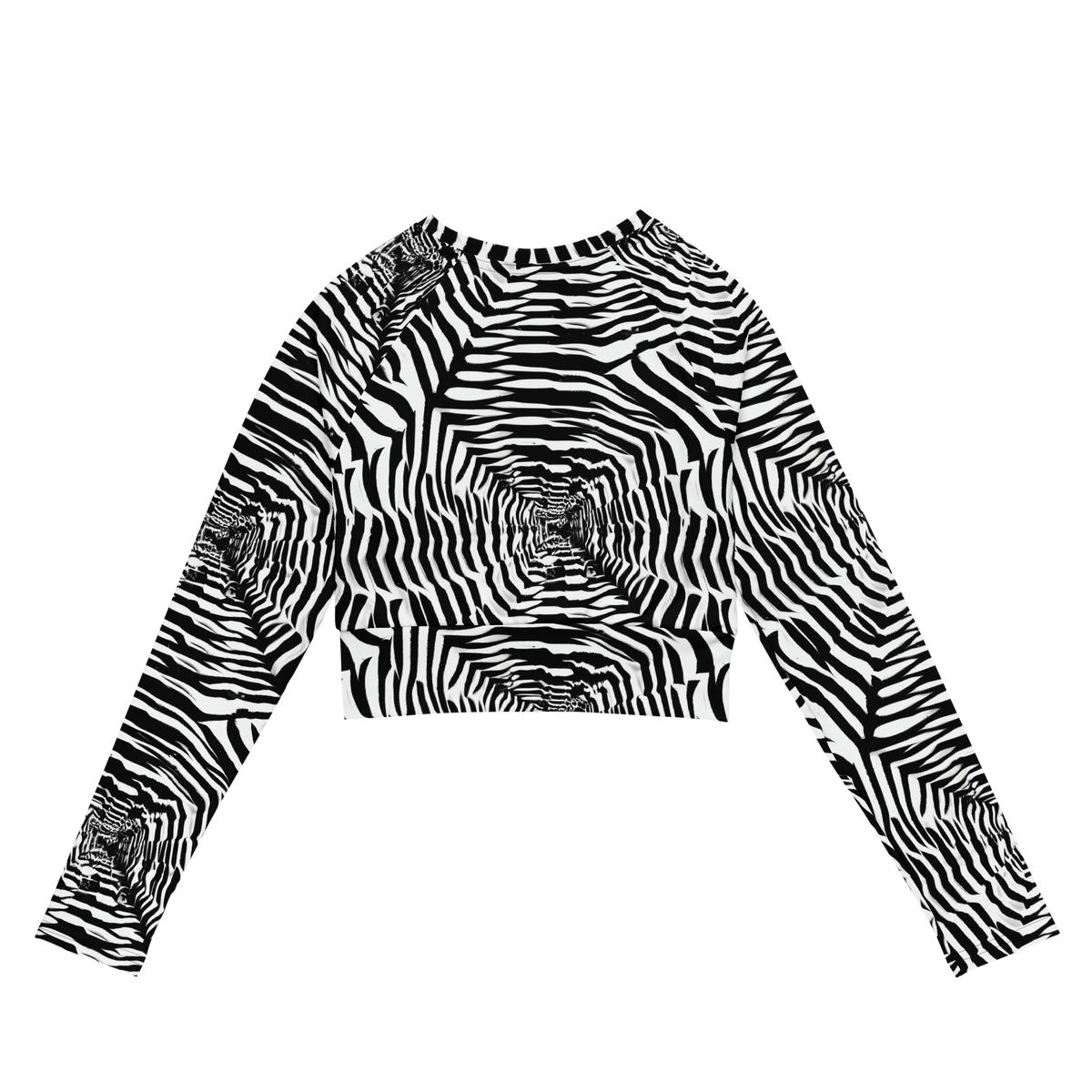 Long Sleeve Crop Top - Shadowed Illusions