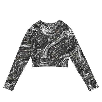 Long Sleeve Crop Top - Nebulous Night