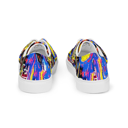 Men's Lace-Up Canvas Shoes - Radiant Mayhem