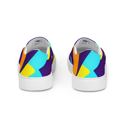 Women's Slip-On Canvas Shoes - Gerace Geometry