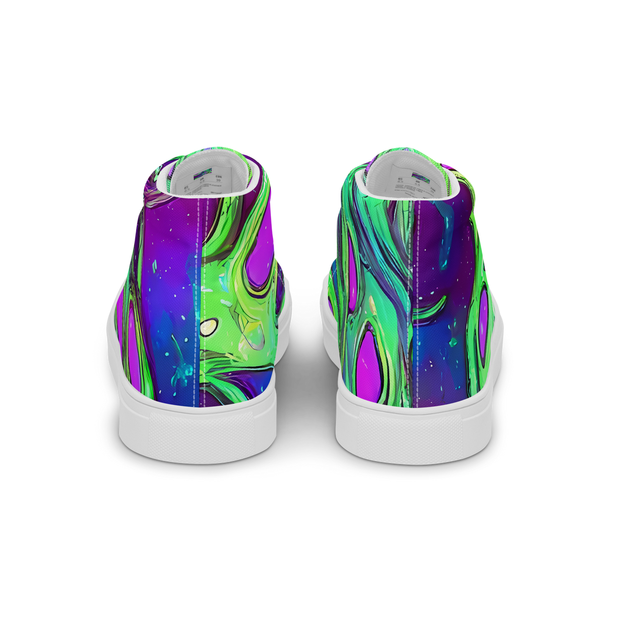Men's High Top Canvas Shoes - Funky Mutation