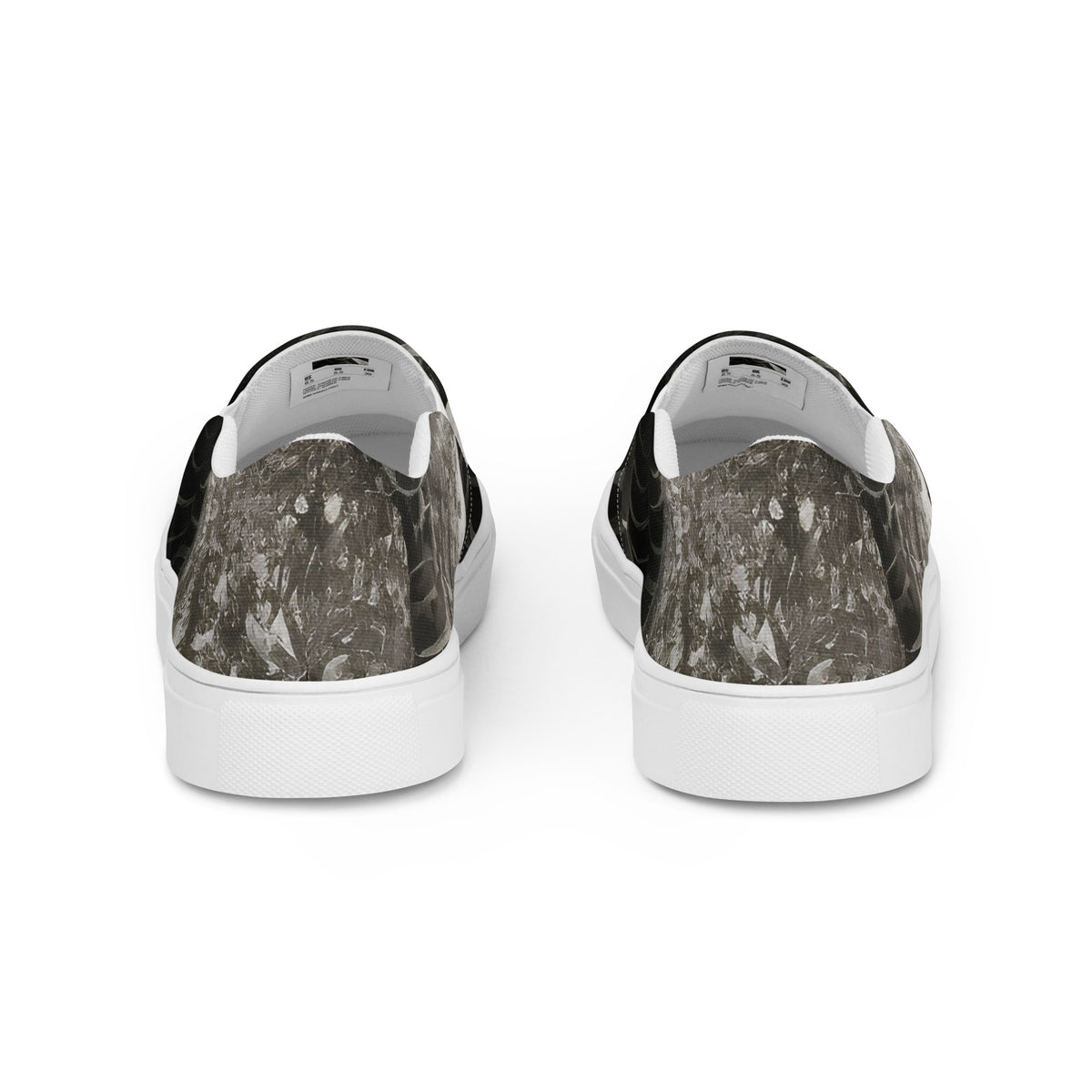 Women's Slip-On Canvas Shoes - Serpent Symphony