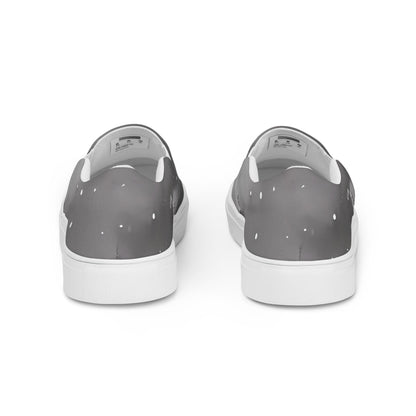 Women's Slip-On Canvas Shoes - Monochrome Dreams