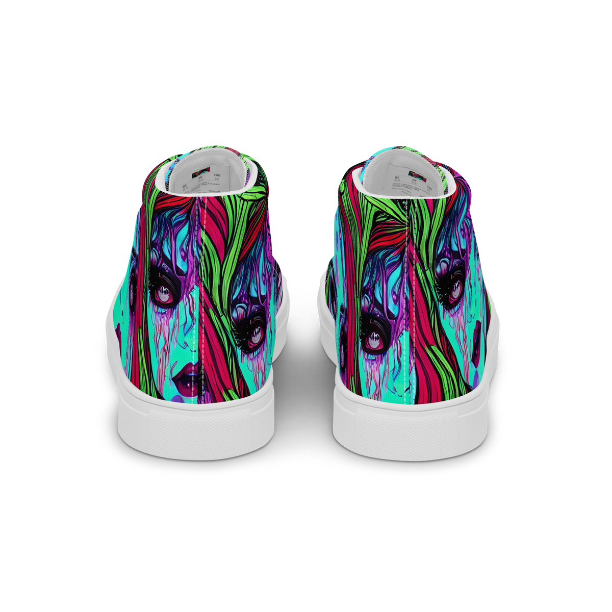 Men's High Top Canvas Shoes - Luminous Nightfall