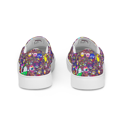 Men's Slip-On Canvas Shoes - Eyes of Enchantment
