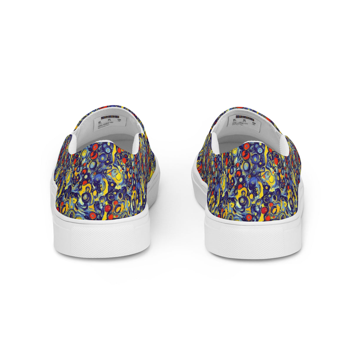 Women's Slip-On Canvas Shoes - Dynamic Doodles