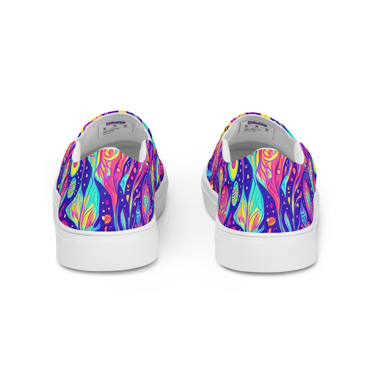 Men's Slip-On Canvas Shoes - Mystic Petal Dance