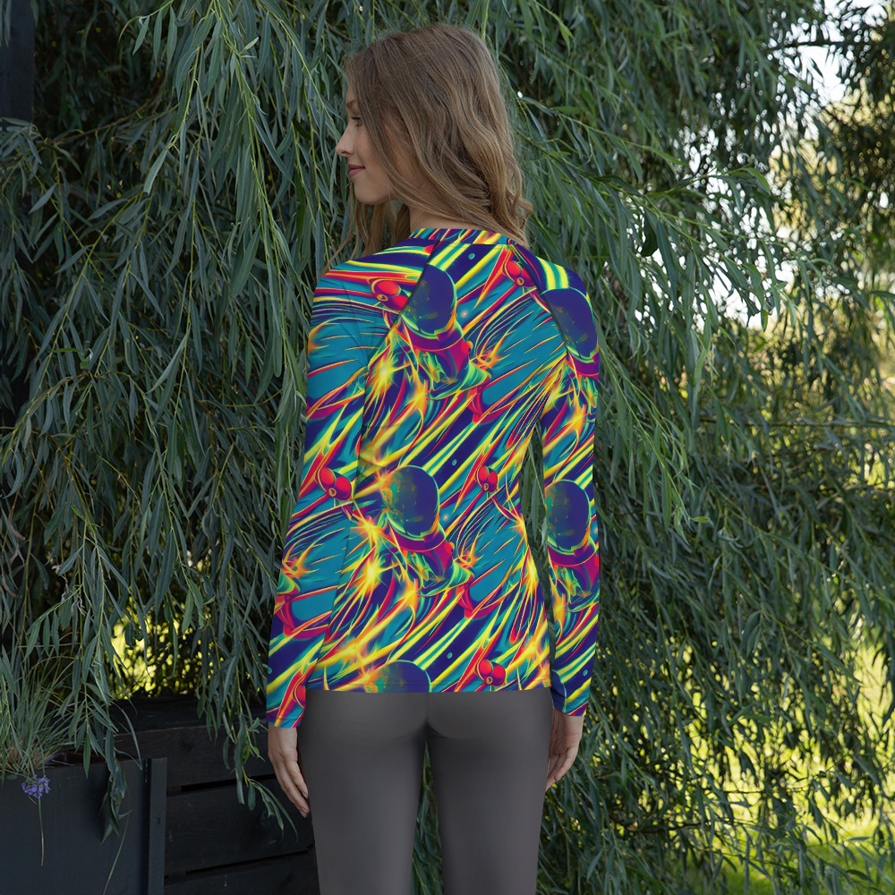 Women's Rash Guard - Cosmic Inferno