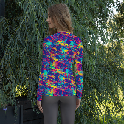 Women's Rash Guard - Spectrum Streaks