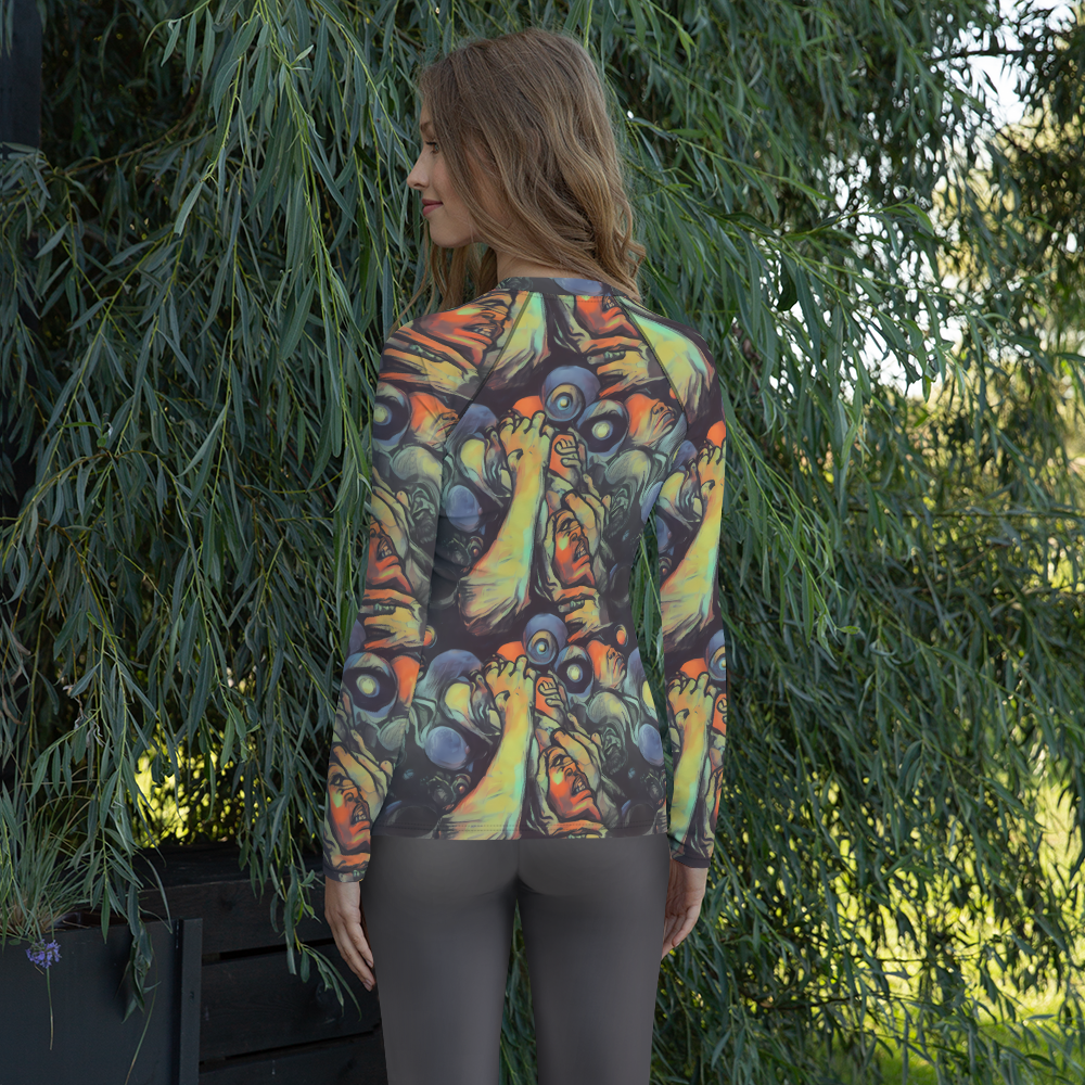 Women's Rash Guard - Cosmic Scream