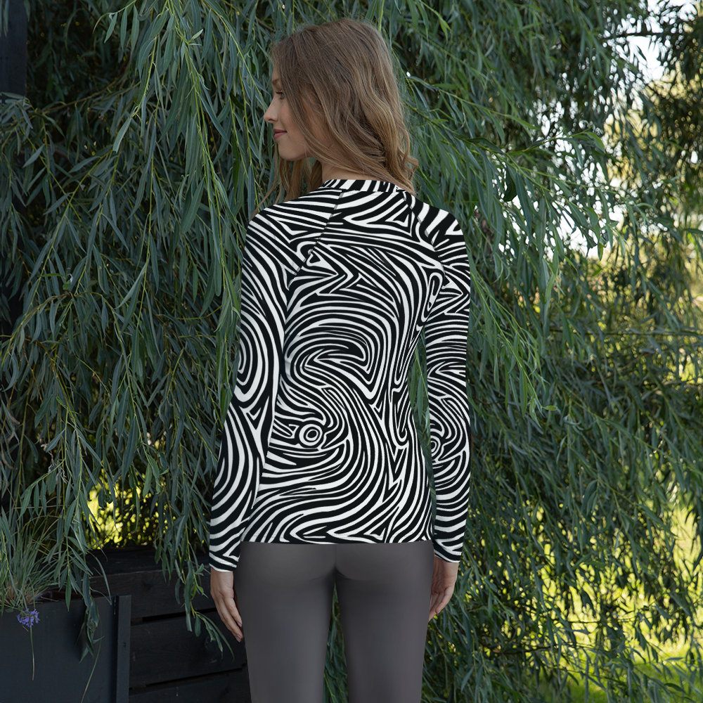 Women's Rash Guard - Vortex Veins