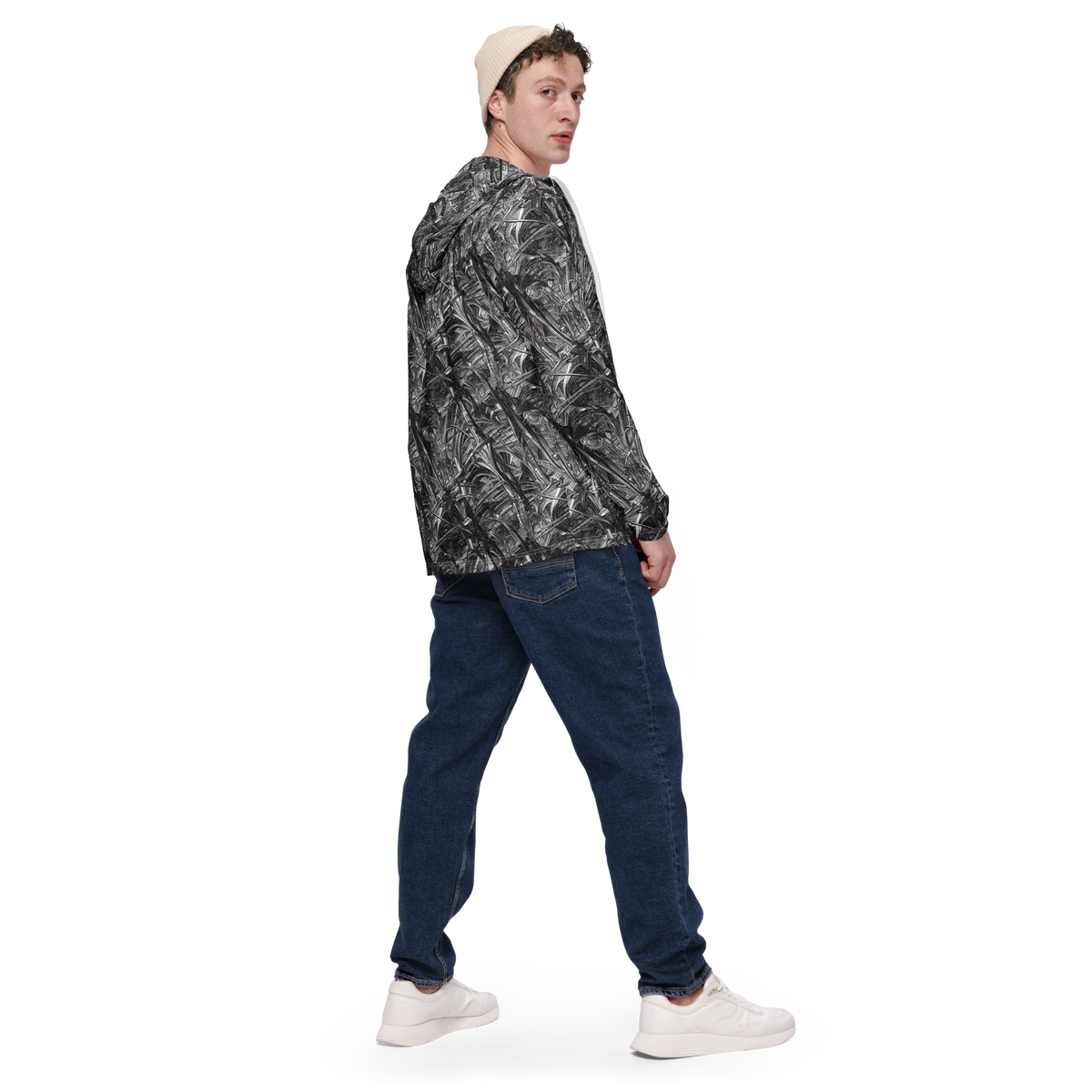 Men's Windbreaker - Gothic Whirlwind