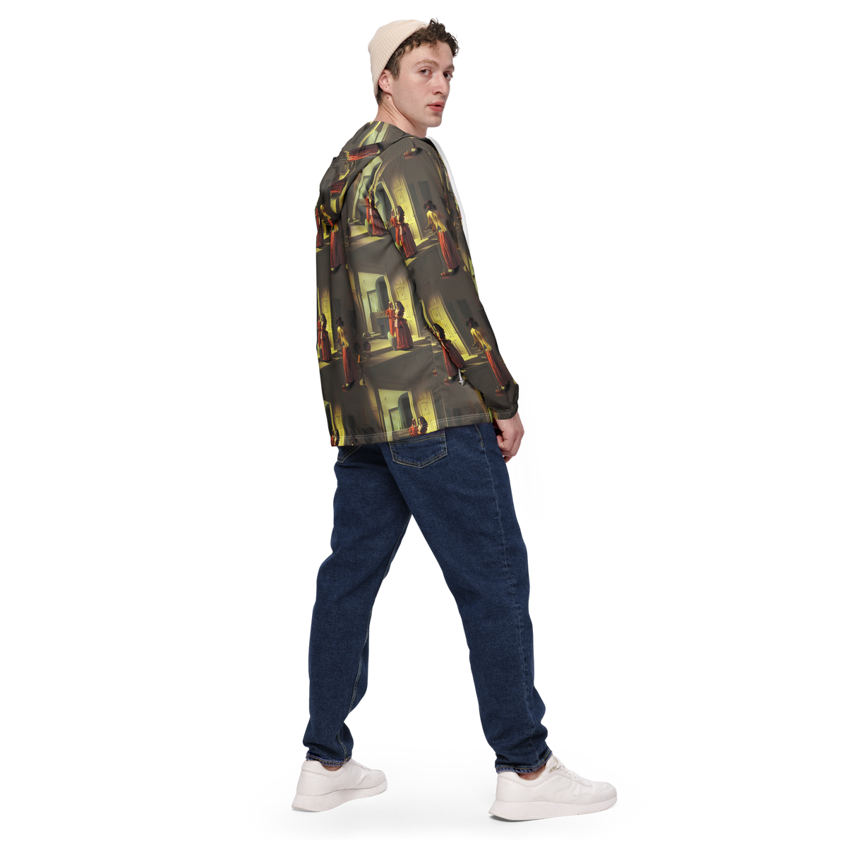 Men's Windbreaker - Surreal Shadows
