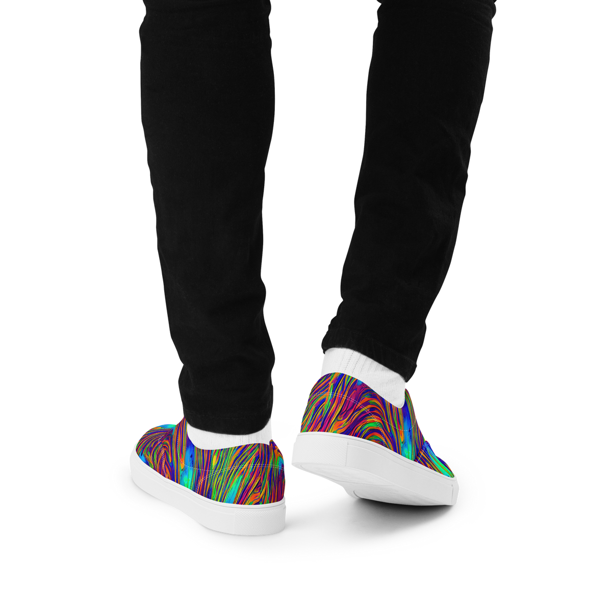 Men's Lace-Up Canvas Shoes - Lux Waves
