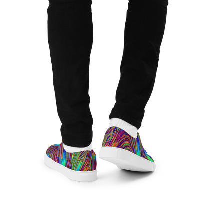 Men's Lace-Up Canvas Shoes - Lux Waves