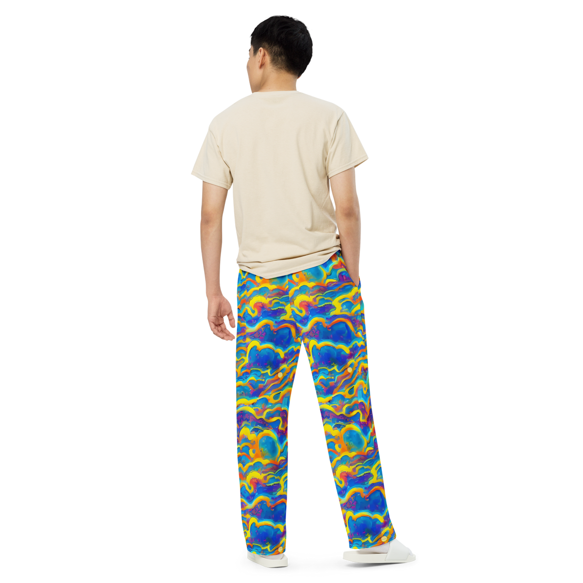 Wide-Leg Pants - Chroma Ripple