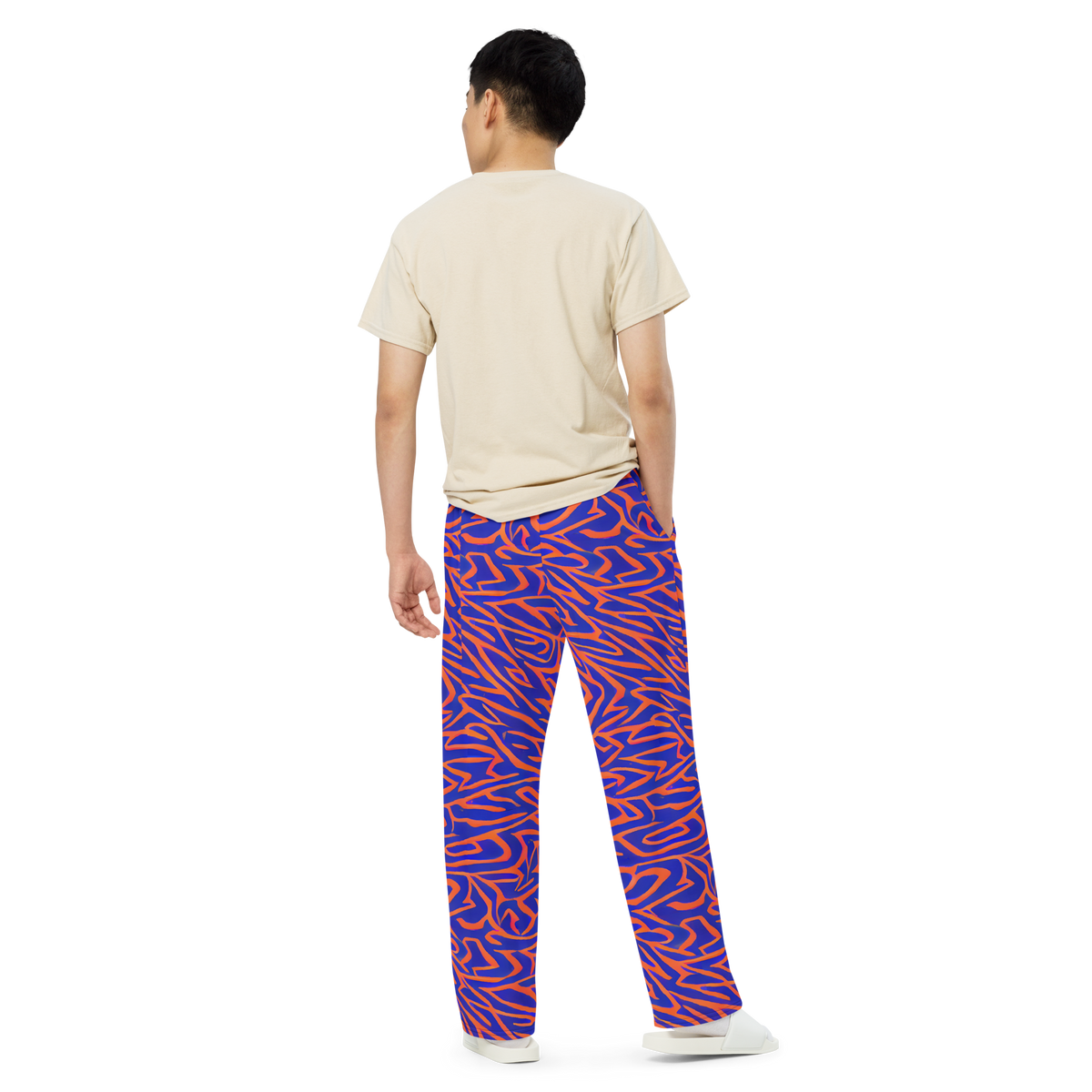 Wide-Leg Pants - Sapphire Swirl