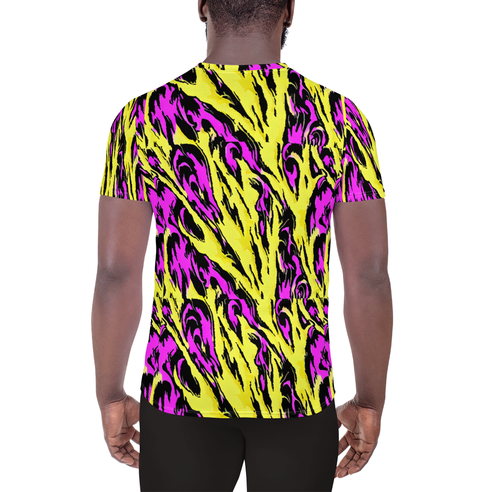 Men's Athletic T-Shirt - Neon Savanna