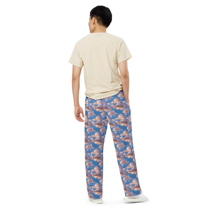 Wide-Leg Pants - Cotton Candy Skies