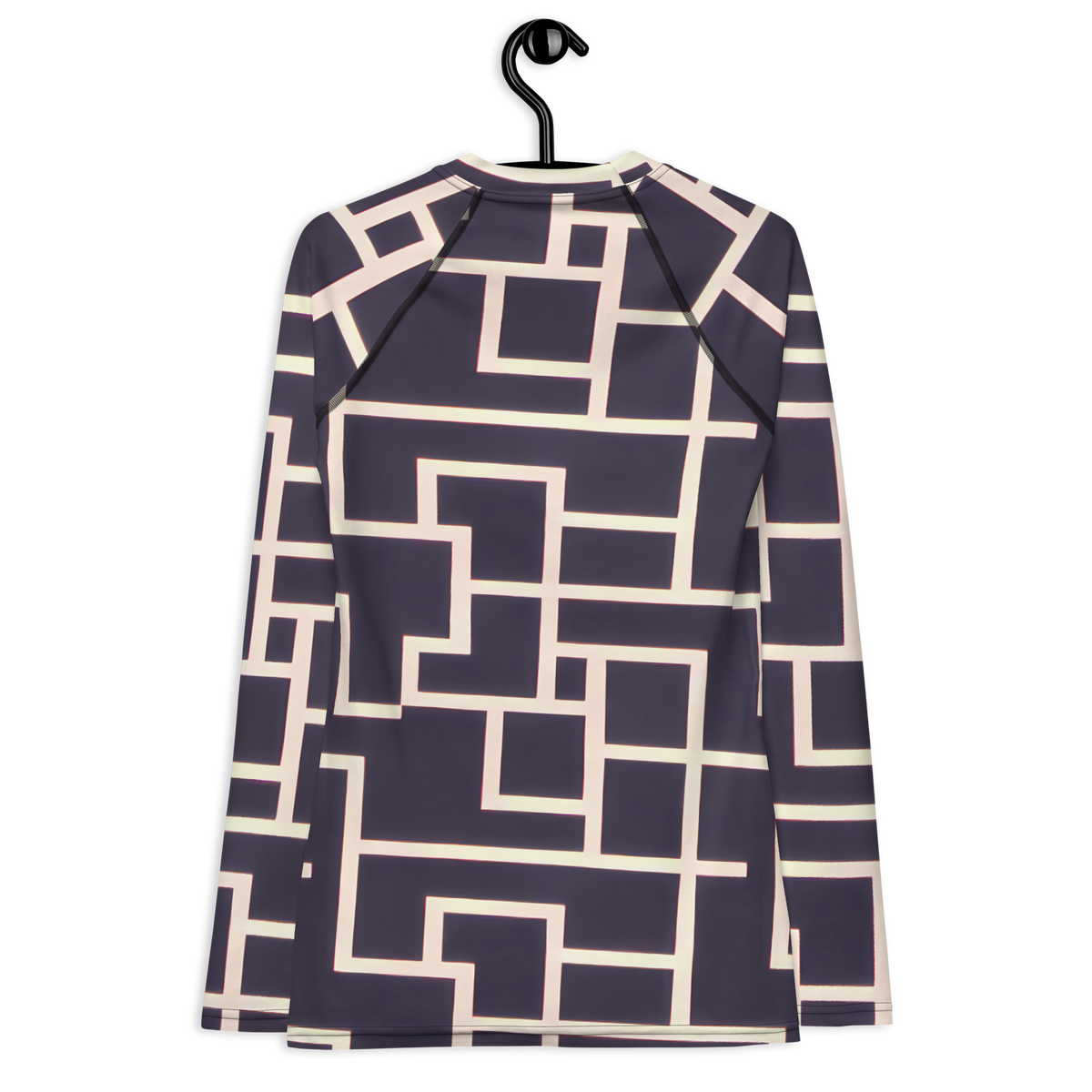 Women's Rash Guard - Gilded Gridlock