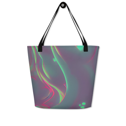Large Tote Bag w/ Pocket - Neon Whisper