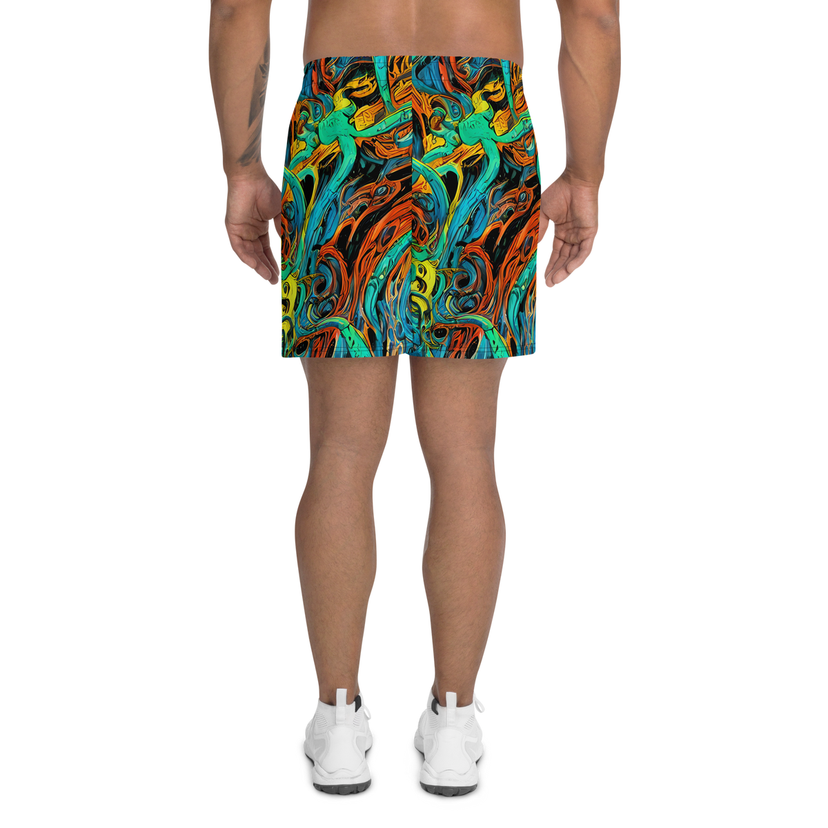Men's Athletic Shorts - Flaming Mirage