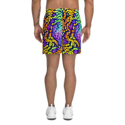 Men's Athletic Shorts - Surreal Waveforms