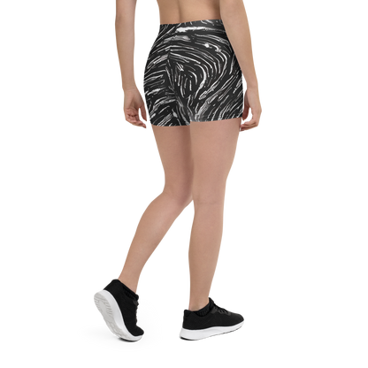 Shorts - Silver Swirl