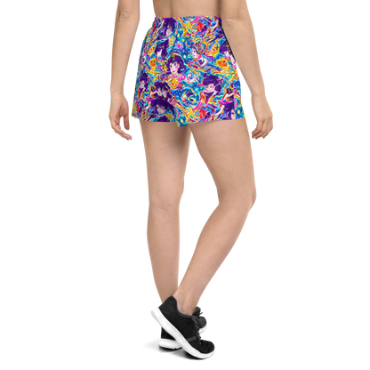 Women’s Athletic Shorts - Aquatic Whim