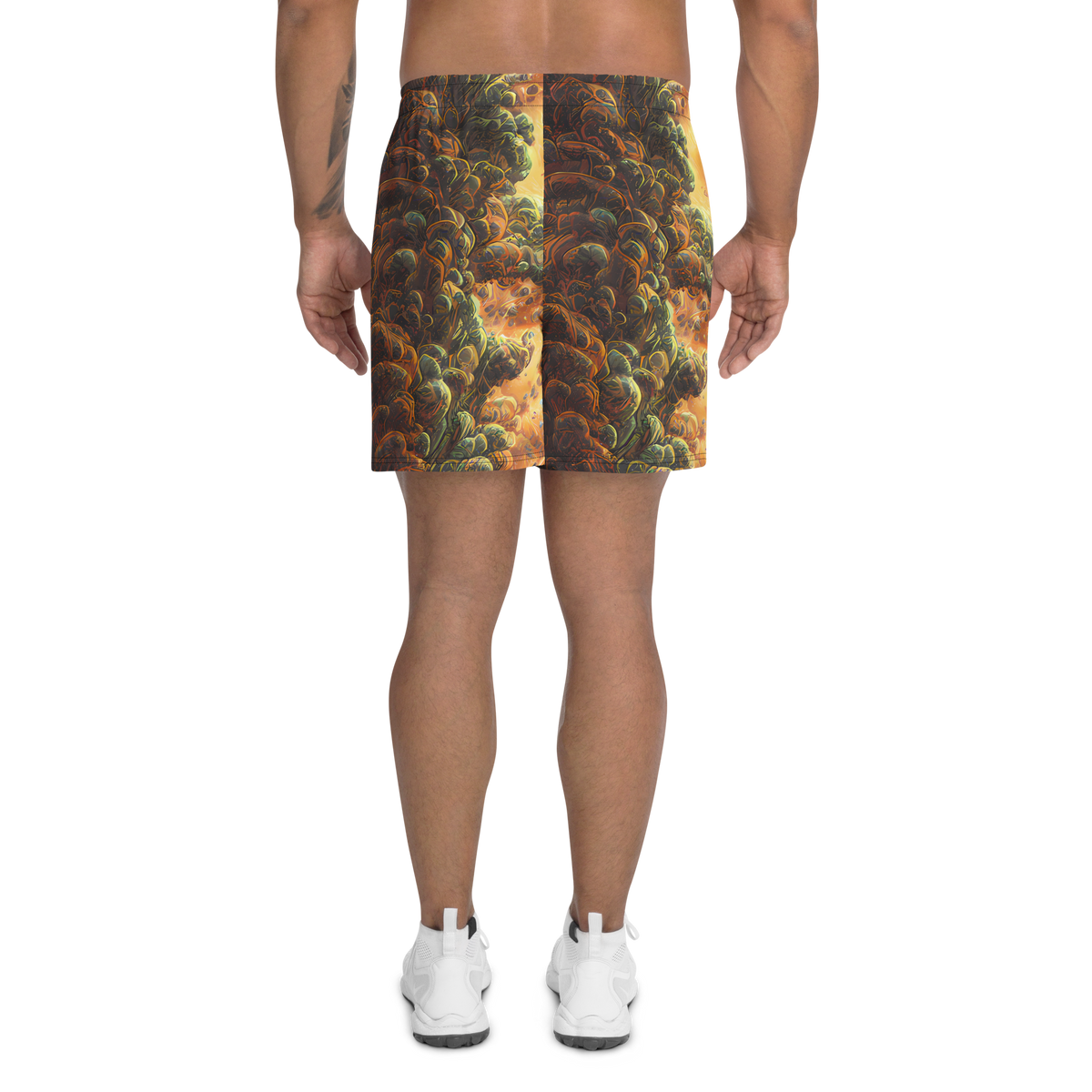 Men's Athletic Shorts - Volcanic Cascade