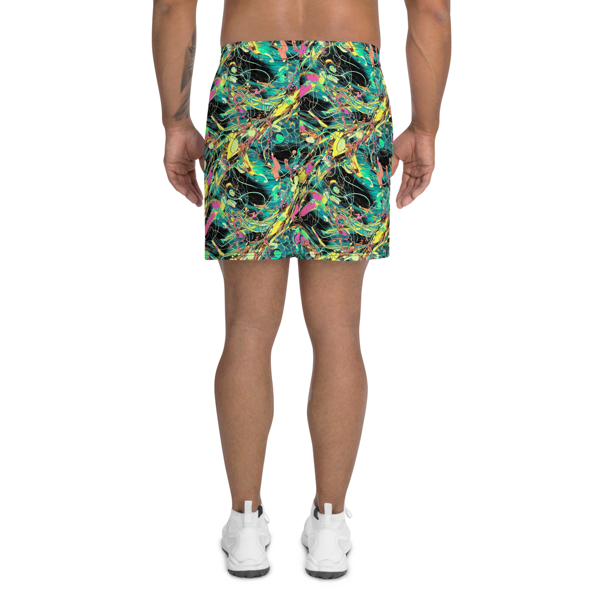 Men's Athletic Shorts - Cyborg Whirl
