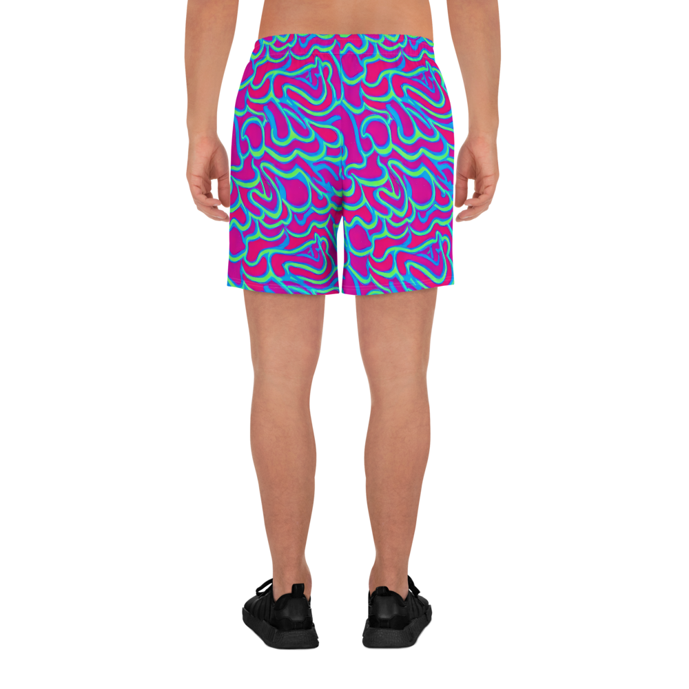 Men's Athletic Shorts - Aquatic Ember