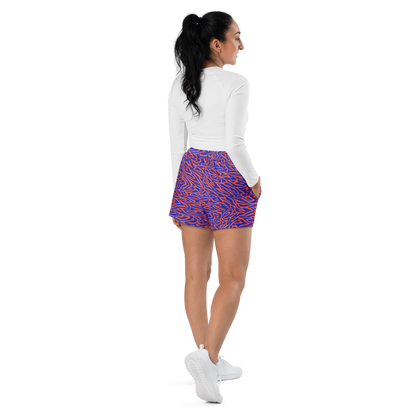 Women’s Athletic Shorts - Sapphire Swirl