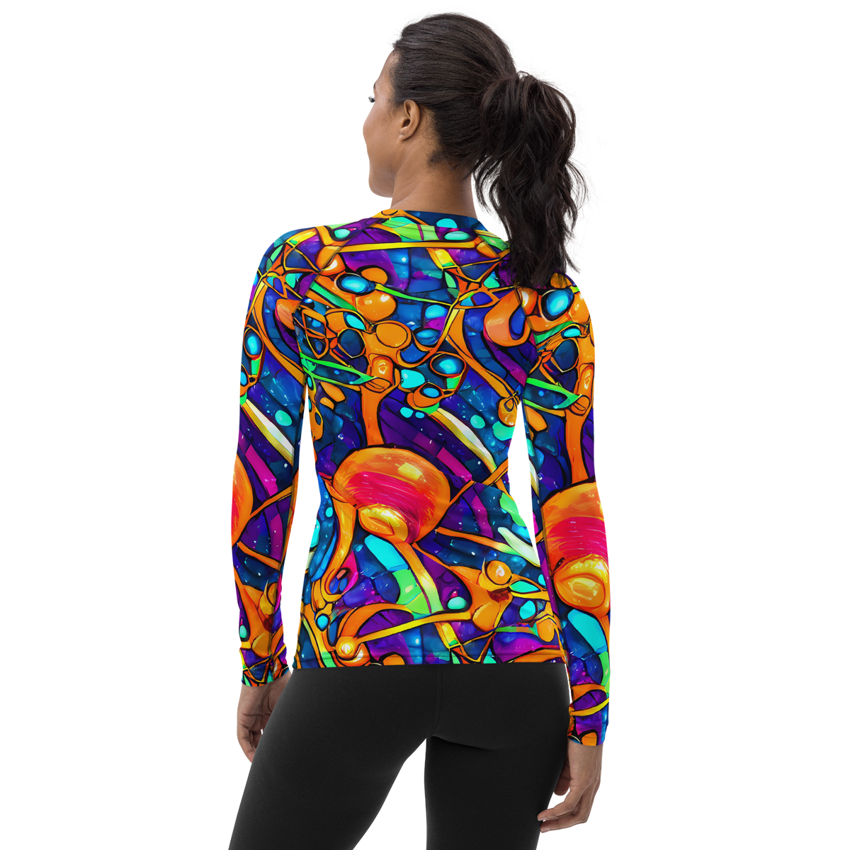 Women's Rash Guard - Iridescent Nebula