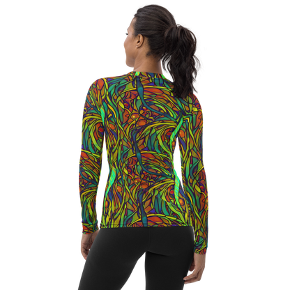 Women's Rash Guard - Cosmic Garden