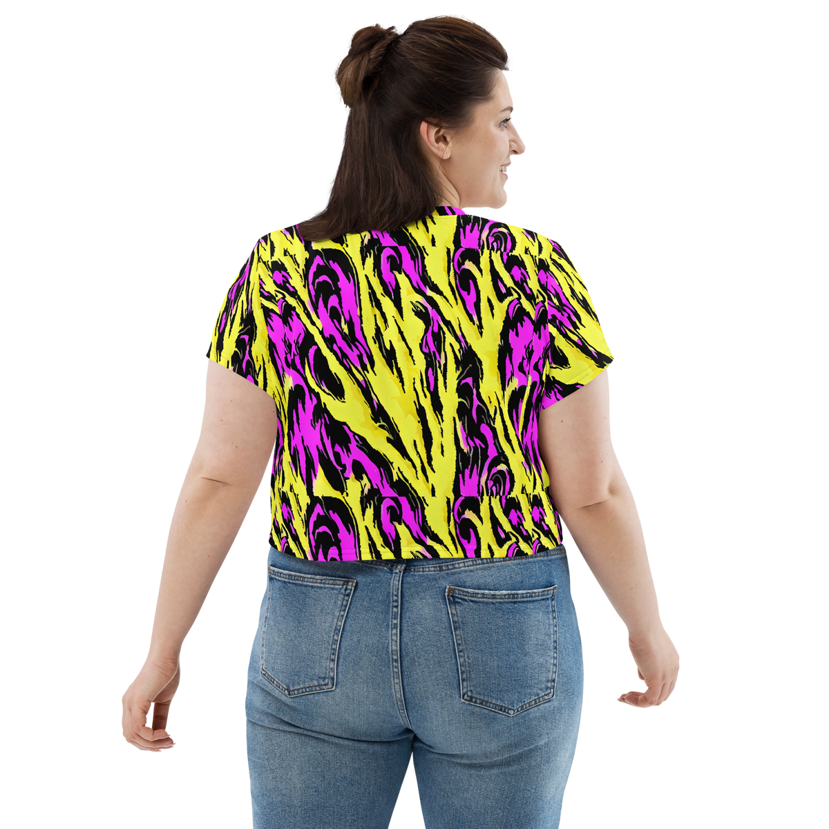 Women's Crop Tee - Neon Savanna