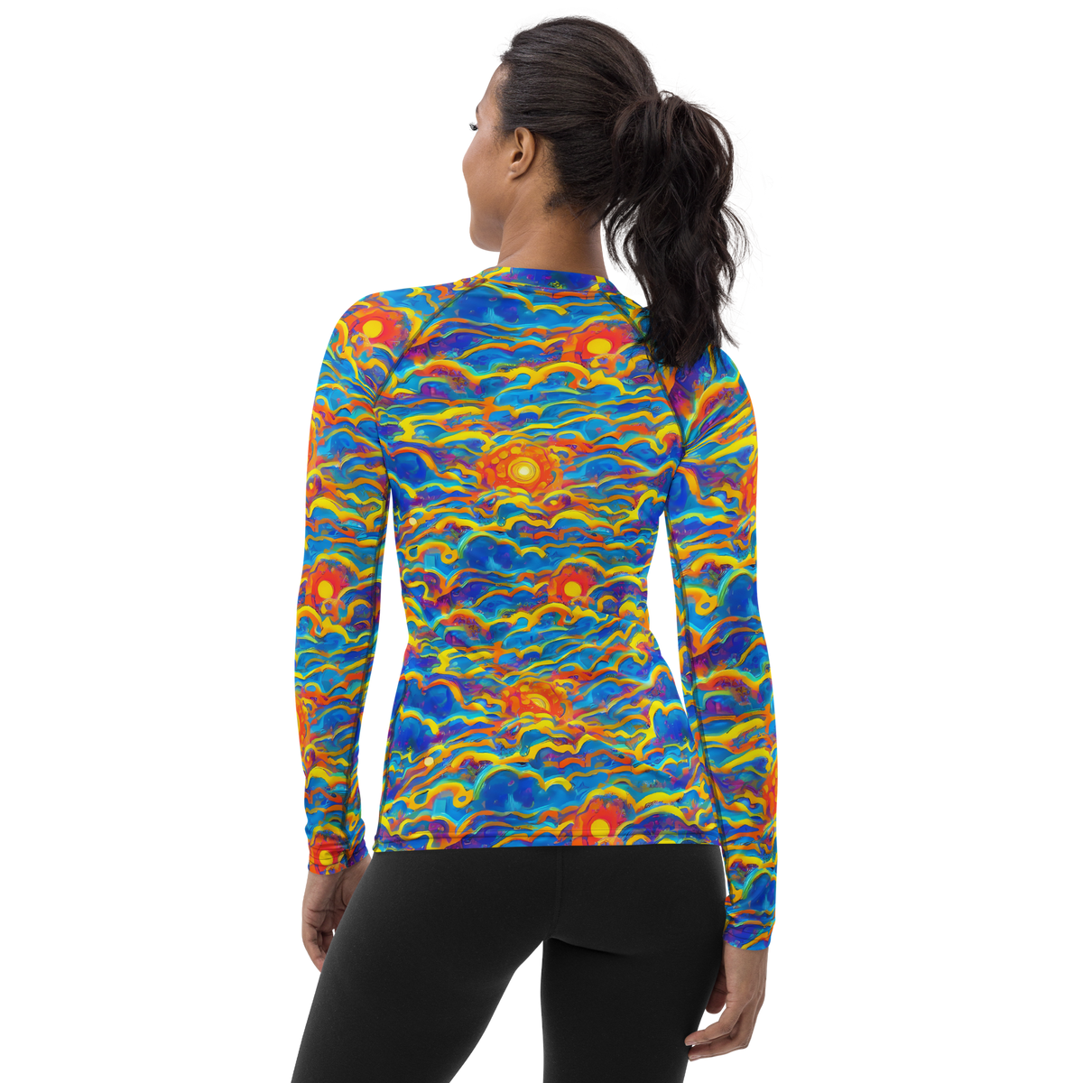 Women's Rash Guard - Chroma Ripple