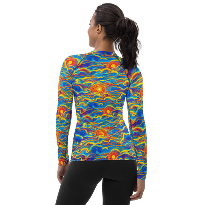 Women's Rash Guard - Chroma Ripple