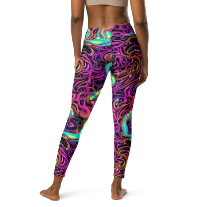 Yoga Leggings - Neon Drizzle