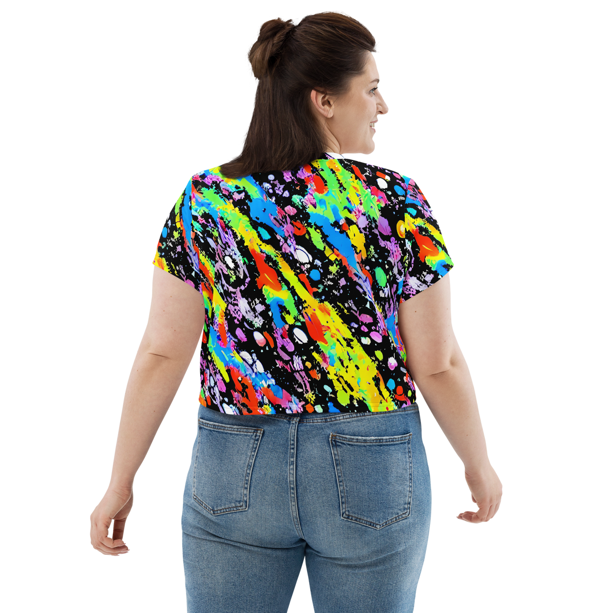 Women's Crop Tee - Pollock Pulse