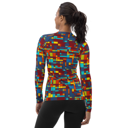 Women's Rash Guard - Astral Grid