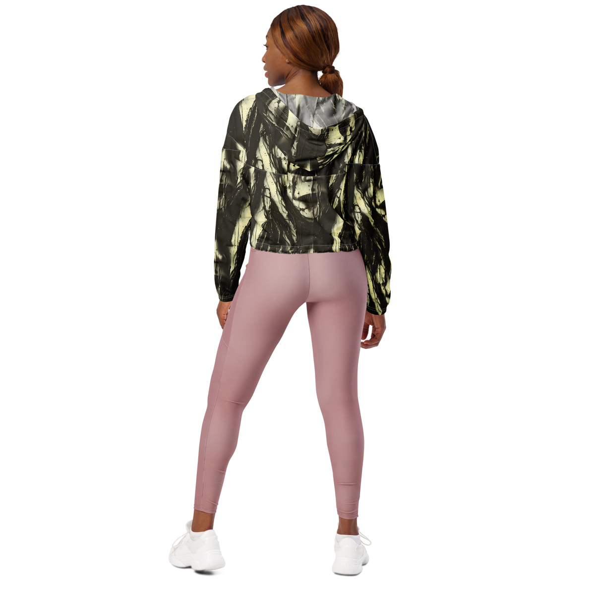 Women's Cropped Windbreaker - Eclipse Veil