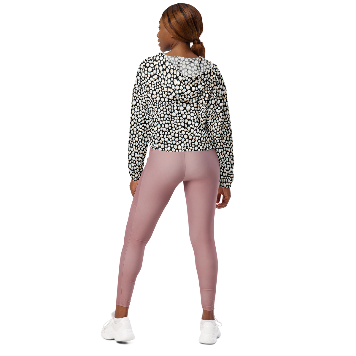 Women's Cropped Windbreaker - Celestial Whimsy